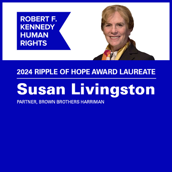2024 Ripple of Hope Award: Susan Livingston