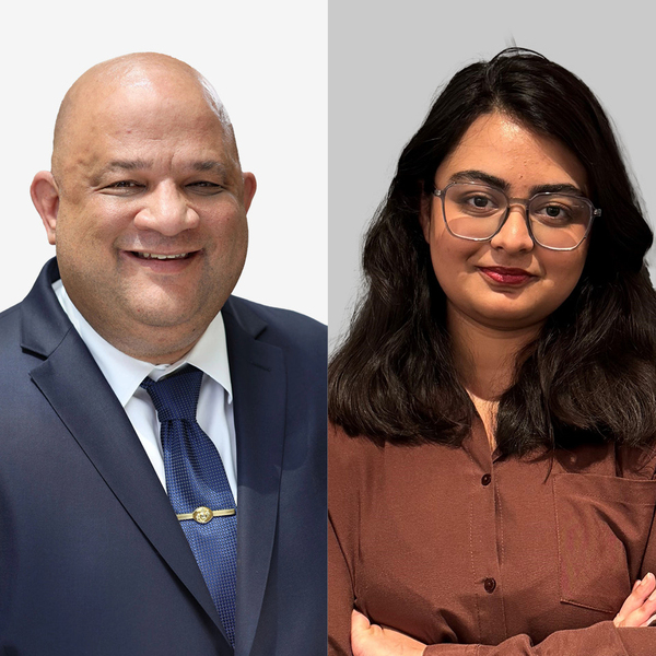 Travis Partington and Shaina Banerjee